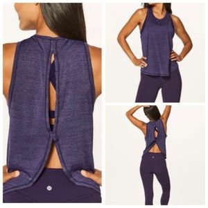 Lululemon Twist 'n Reach Yoga Tank Heathered Aeon